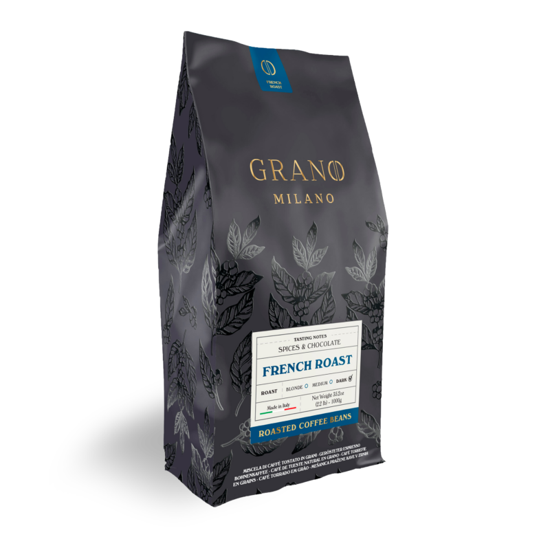 Kawa ziarnista 100% Robusta Grano Milano French Roast Premium 1 kg